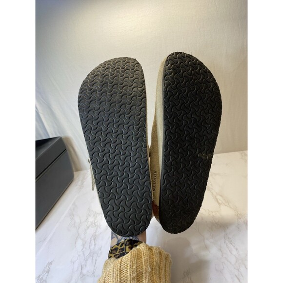 Unbranded Suede Mens Size 11 Ladies 13 Tan Boston Clogs Trendy - Picture 3 of 8